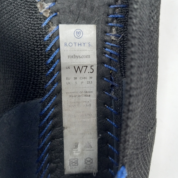 Black Pointy Rothys Size 7.5 - Picture 8 of 8